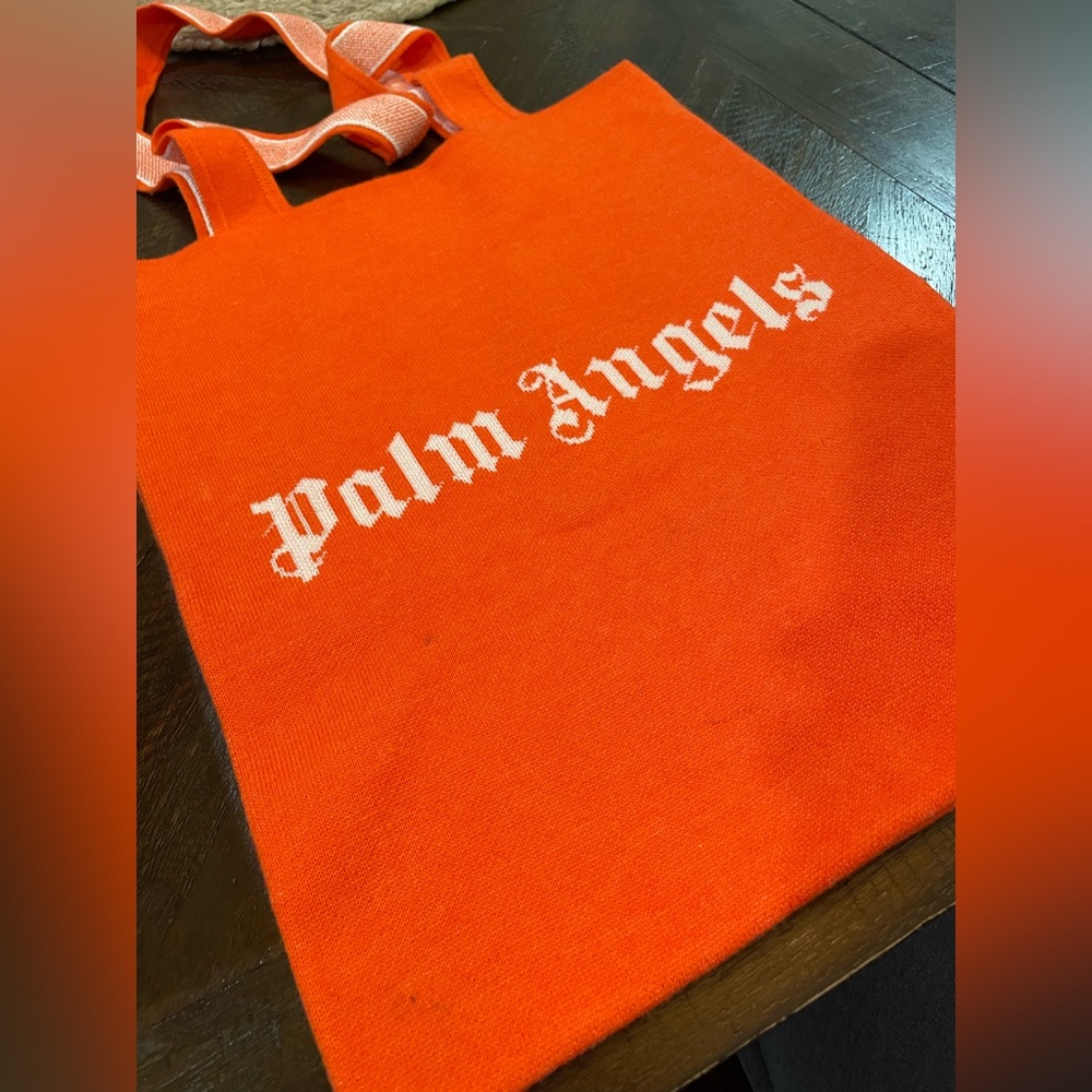palm angels wool tote